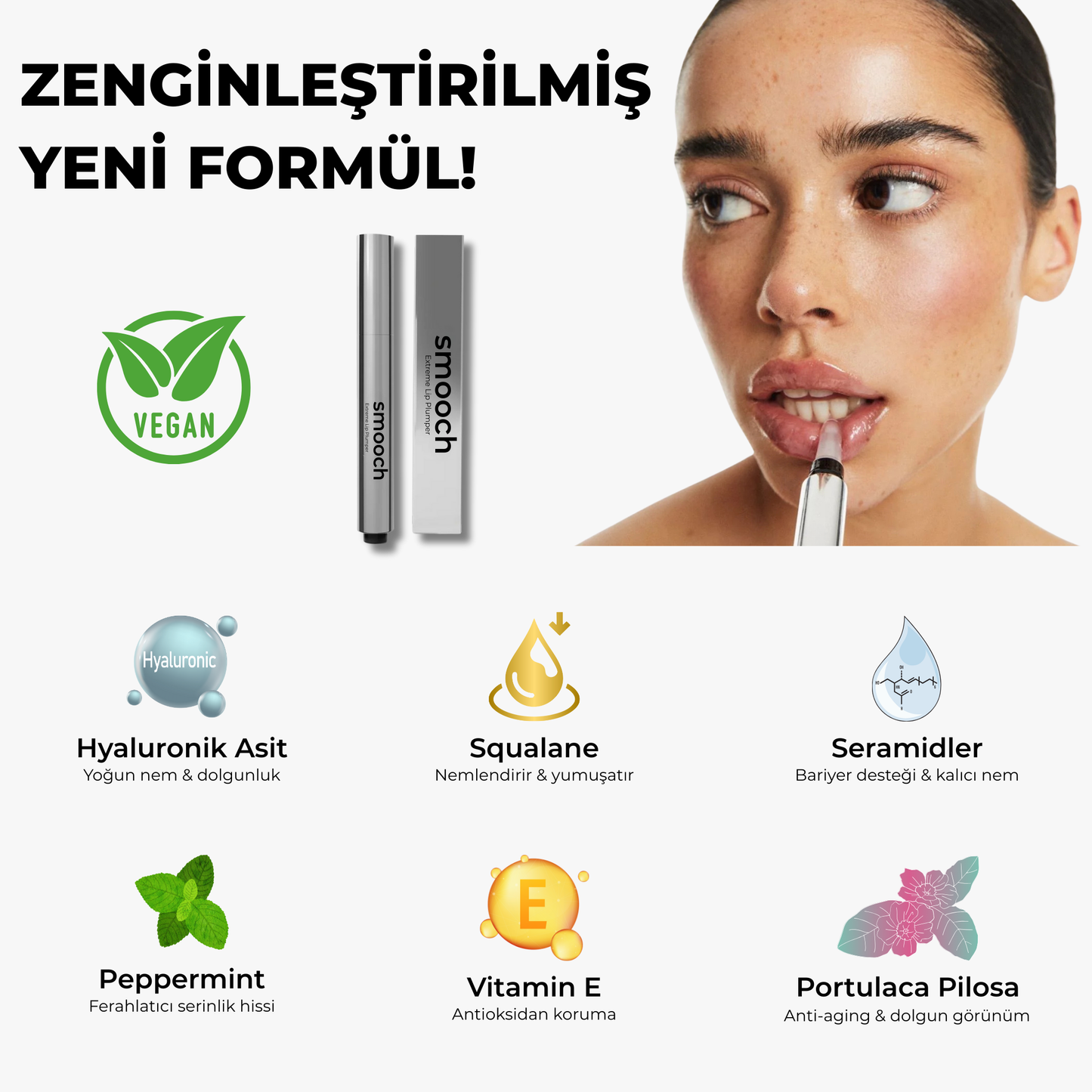 Smooch® Dudak Dolgunlaştırıcı ve Parlatıcı